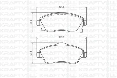 KRAFTVOLL 07010031 Fren Balatası On Combo C Corsa C 1.3 1.7 Cdtı 01 > Merıva 03 > Tıgra 04 >