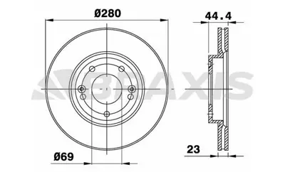 BRAXIS AE0620 On Fren Dısk Aynası Hyundaı I30 2011> Kıa Ceed 2015> GM 517122V000