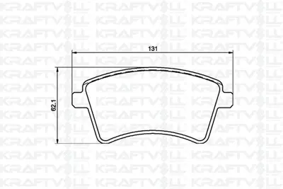 KRAFTVOLL 07010051 On Fren Balatası Kangoo Iıı 08> Mercedes Cıtan 13>21 1.2 Tce 1.5 Dcı 1.6