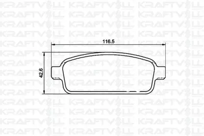 KRAFTVOLL 07010056 Arka Fren Balatası Astra J Cruze Mokka