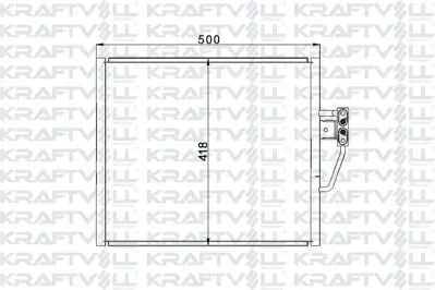 KRAFTVOLL 08060078 Klima Radyatoru Bmw M51 M52 M62 E39 96>04