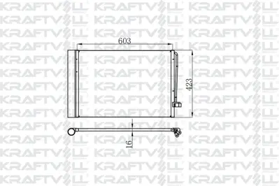 KRAFTVOLL 08060083 Klima Radyatoru Bmw M54 N62 N73 E60 E65 E63 E64