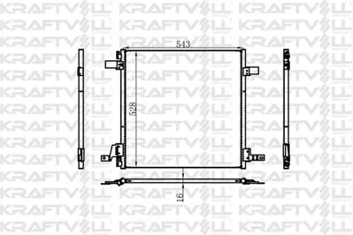 KRAFTVOLL 08060154 Klima Radyatoru Ml-Class W163 98>05