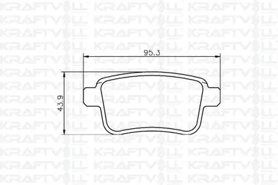 KRAFTVOLL 07010052 Arka Fren Balatası Kangoo Iıı 08> Mercedes Cıtan 13>21 1.2 Tce 1.5 Dcı 1.6