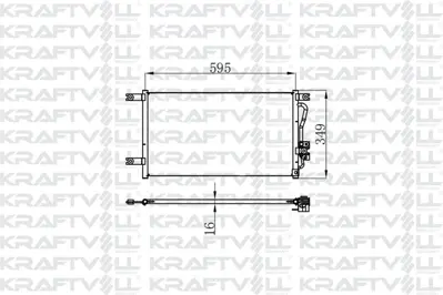 KRAFTVOLL 08060234 Klima Radyatörü L200 1996-2005