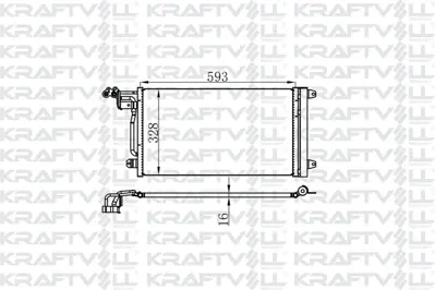 KRAFTVOLL 08060029 Klima Radyatoru Asx Lancer Outlander 2009> P4007 P4008 C4 Ayrcross C Crosser 10>