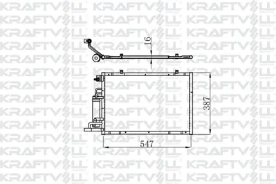 KRAFTVOLL 08060161 Klima Radyatoru Fıesta Vı 1.25 16v / 1.4tdcı / 1.4 16v / 1.6 16v 08 /> B Max 1.5tdcı / 1.6tcı 12 />