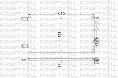 KRAFTVOLL 08060196 Klima Radyatörü L200 1996-2005