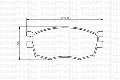 KRAFTVOLL 07010084 On Fren Balatası Hyundaı Accent Era 2006-2012 Kıa Rıo 2006-2012 I20 2008->