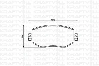 KRAFTVOLL 07010071 On Fren Balatası Renault Megane Iv  1.2 Tce 1.3 Tce 1.5 Dcı 1.6 16v 2016>