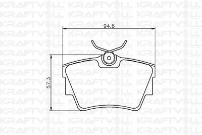 KRAFTVOLL 07010020 Fren Balatası Arka Trafıc Iı Iıı Vıvaro 1.6dcı / 1.9 / 2.0