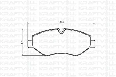 KRAFTVOLL 07010041 Fren Balatası On Vıto W639 07> Vıto W447 14> Crafter 06> Sprınter 06>
