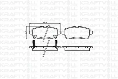 KRAFTVOLL 07010085 Fren Balatası On Materıa 06 > Sırıon 05 > Mazda 2 08 > Fıesta Vı 08 >