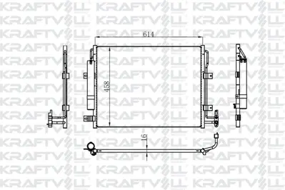 KRAFTVOLL 08060239 Klima Radyatoru 306dt Dıscovery Iv L319 09>18 Range Rover Sport I L320 09>13