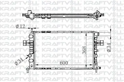 KRAFTVOLL 08040017 Motor Radyatoru (600×368×16) Astra G 98-> Manuel> Brazıng