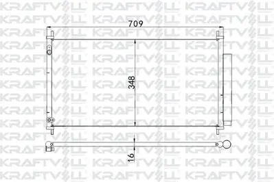 KRAFTVOLL 08060023 Klima Radyatoru Honda Cıvıc 2012>