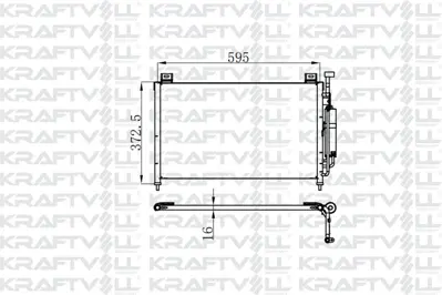 KRAFTVOLL 08060073 Klima Radyatoru W220 98>05 C215 99>06 R230 03>12