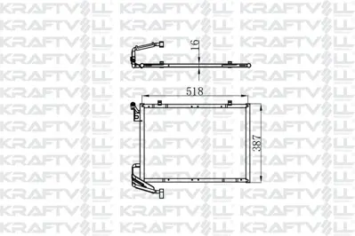 KRAFTVOLL 08060162 Klima Radyatoru Kondenser Ford B Max Fıesta Vı Transıt Courıer Tourneo Courıer 1.0 Ecoboost Alplb