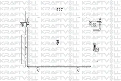 KRAFTVOLL 08060195 Klima Radyatoru Mıtsubıshı Pajero 00>06