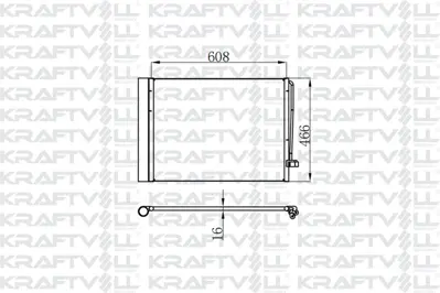 KRAFTVOLL 08060081 Klima Radyatoru Bmw N57n M57n2 E70 E71 F15 F16