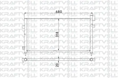 KRAFTVOLL 08060112 Kondenser (Klima) Radyatoru Volvo Fm Fm7 9 12 / Fmx 1998 2005 Ve Sonrası