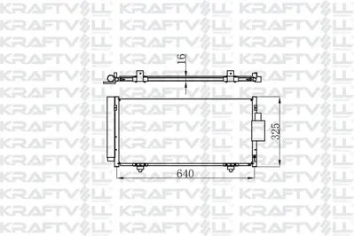 KRAFTVOLL 08060182 Klima Radyatoru Forester 2,0 2008-2013 Impreza 2012-2016 Xv 2012-> 640×298×16