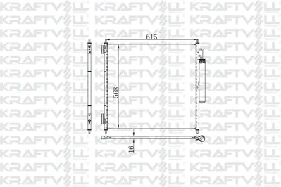 KRAFTVOLL 08060240 Klima Radyatoru Defender L663 19> Dıscovery V L462 16> Range Rover Iv L405 12> Sport 2 L494 13>19