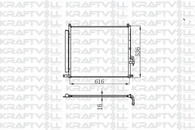 KRAFTVOLL 08060164 Klima Radyatoru Ranger 2,2 Tdcı 2011 -> Mazda B2500 2,2 - 2,5 Tdcı 2011 ->