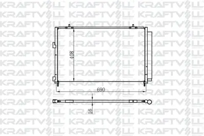 KRAFTVOLL 08060247 Klima Radyatoru Toyota Rav4 2012->