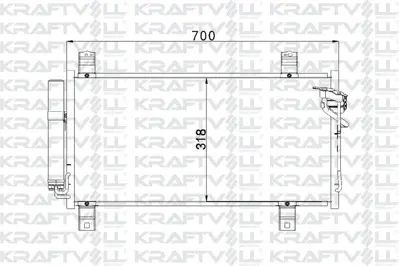 KRAFTVOLL 08060038 Klima Radyatoru Mazda 6 2008 2013