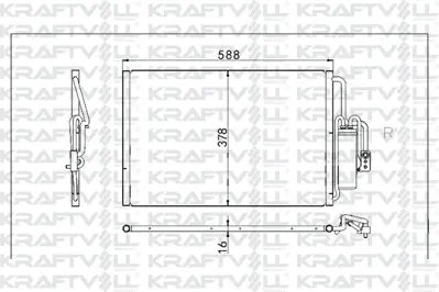 KRAFTVOLL 08060101 Klima Radyatoru (Kondanser) Corsa C 1,4 01->06