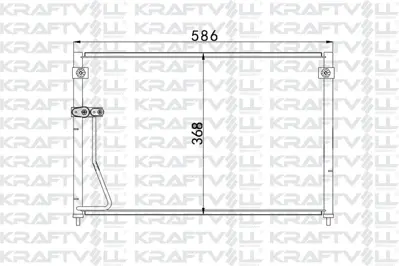 KRAFTVOLL 08060034 Klima Radyatoru  626 V 570×358×18