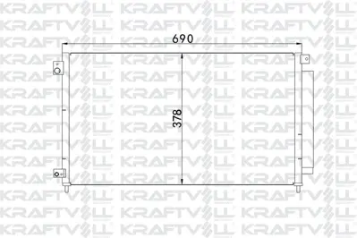 KRAFTVOLL 08060021 Klima Radyatoru (Kondanser) Accord 2,0 03->