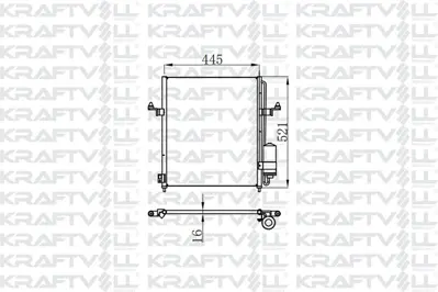 KRAFTVOLL 08060030 Klima Radyatoru L200 2,5 Dıd 2005 2015 (Dı D)