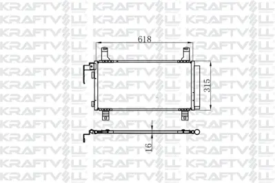 KRAFTVOLL 08060033 Klima Radyatoru Mazda 6 2.0 2002 2007