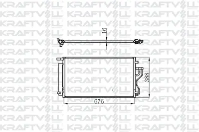 KRAFTVOLL 08060048 Klima Radyator Ix35-Tucson-Sportage 11 ->