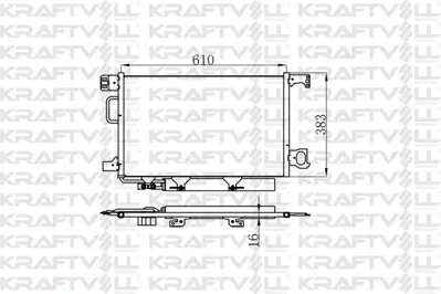 KRAFTVOLL 08060077 Klima Radyatoru W203 02>07 Cl203 02>08 S203 03>07 C209 02>09 A209 03>10