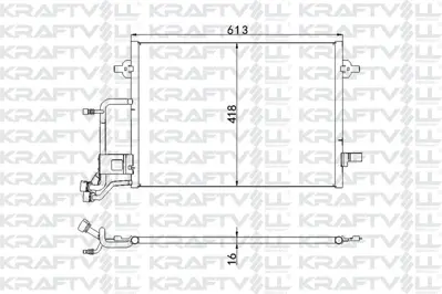 KRAFTVOLL 08060124 Klima Radyatoru Audı A6 98>05 615x420x18