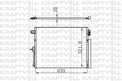 KRAFTVOLL 08060147 Klima Radyatoru Jeep Grand Chrokee Iv 10>