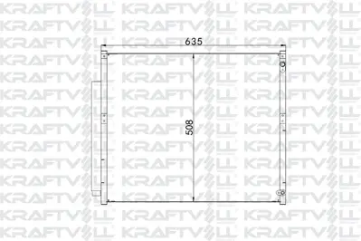 KRAFTVOLL 08060187 Klima Radyatoru Toyota Land Cruıser 4,0 03>09