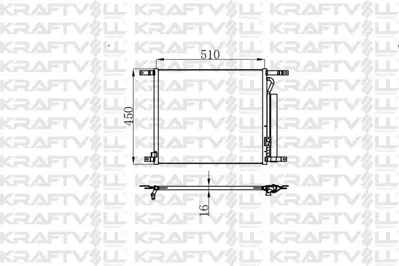 KRAFTVOLL 08060138 Klima Radyatoru Aveo 1.2 (515×428×16)