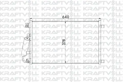 KRAFTVOLL 08060192 Klima Radyatoru (Kondanser) Qashqaı (643x377x16)