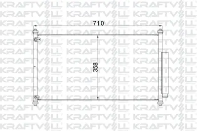 KRAFTVOLL 08060024 Klima Radyatoru Honda Accord 2013>