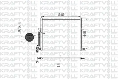 KRAFTVOLL 08060087 Klima Radyatoru Bmw E46 M43 M52 M54 N40 N42 N45