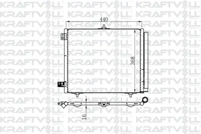 KRAFTVOLL 08060177 Klima Radyatoru C2 C3 C3 Iı C3 Plurıel C3 Iıı Ds3 P208 P207 P1007 P2008 Olcu: (420×374×16)