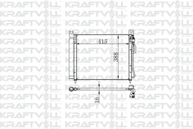 KRAFTVOLL 08060066 Klima Radyatoru Kıa Pıcanto 1.0 1.1. 2004-2008