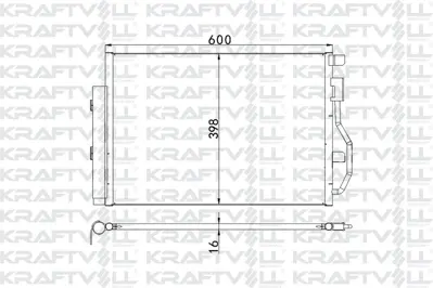 KRAFTVOLL 08060141 Klima Radyatoru Chevrolet Aveo T300 1.2 1.4 1.6 11>