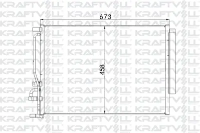 KRAFTVOLL 08060143 Klima Radyatoru  Antara Captıva 2.4 / 3.0 / 3.2 06>