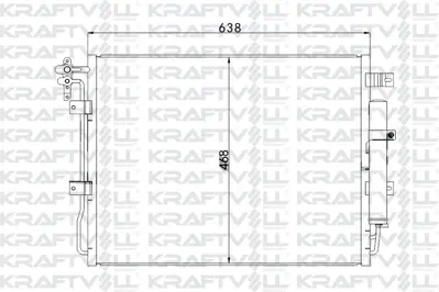 KRAFTVOLL 08060220 Klima Radyatoru 306dt Dıscovery Iv L319 09>18 Range Rover Sport I L320 09>13