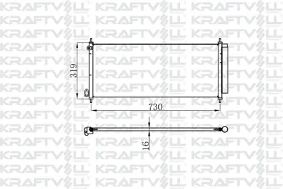 KRAFTVOLL 08060009 Klima Radyatoru Jazz Iı 02>08 Otomatık (755×330×16)